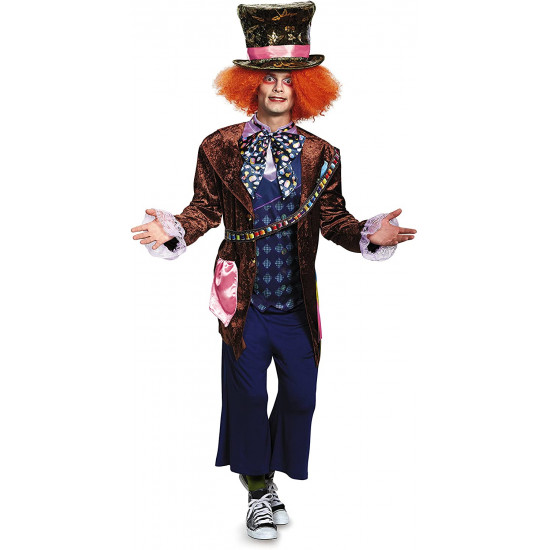Fantasia Chapeleiro Maluco Adulto Alice no País das Maravilhas Luxo Fantasia Chapeleiro Maluco Adulto Alice no País das Maravilhas Luxo