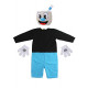 Fantasia Cuphead Mugman Adulto Azul Fantasia Cuphead Mugman Adulto Azul