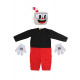 Fantasia Cuphead Mugman Adulto Vermelho Fantasia Cuphead Mugman Adulto Vermelho