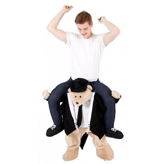 Fantasia de Montar Urso de Terno Me Carregando Adulto Fantasia de Montar Urso de Terno Me Carregando Adulto