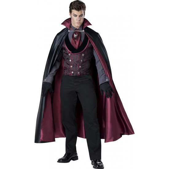 Fantasia Drácula Príncipe das Trevas Adulto Elite Luxo Fantasia Drácula Príncipe das Trevas Adulto Elite Luxo