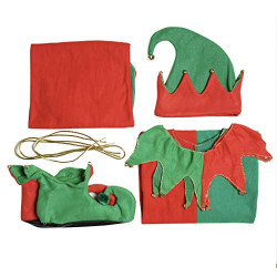 Fantasia Elf Mágico Duende do Papai Noel Natal Adulto