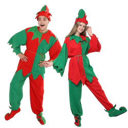 Fantasia Elf Mágico Duende do Papai Noel Natal Adulto