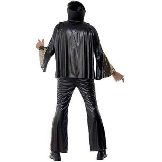 Fantasia Elvis Presley Preta Adulto Luxo Fantasia Elvis Presley Preta Adulto Luxo