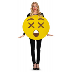 Fantasia Emoji Chocado Morto Adulto