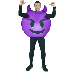 Fantasia Emoji Demônio Adulto Luxo