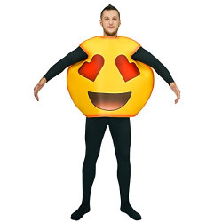 Fantasia Emoji Love Amor Adulto Luxo