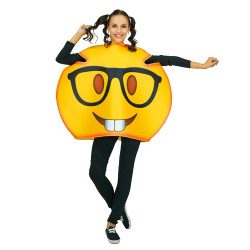 Fantasia Emoji Óculos Adulto Luxo