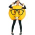 Fantasia Emoji Óculos Adulto Luxo