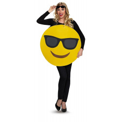 Fantasia Emoji Óculos de Sol Adulto