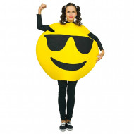 Fantasia Emoji Óculos Escuro Adulto Luxo