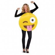 Fantasia Emoji Piscando Adulto