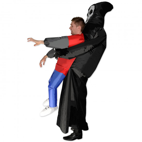 Fantasia Esqueleto Morte Te Carregando Inflável Adulto Fantasia Esqueleto Morte Te Carregando Inflável Adulto