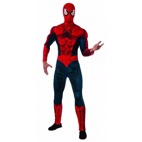 Fantasia Homem Aranha Adulto Luxo Clássica Fantasia Homem Aranha Adulto Luxo Clássica