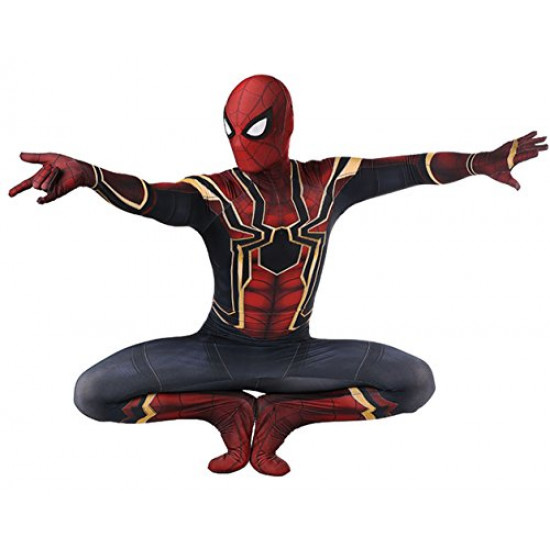Fantasia Homem Aranha Guerra Infinita Adulto Cosplay