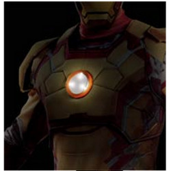 Fantasia Homem de Ferro 3 Mark 42 com Músculos Luxo Adulto