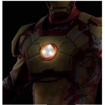 Fantasia Homem de Ferro 3 Mark 42 com Músculos Luxo Adulto