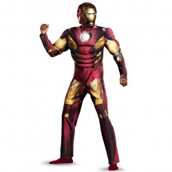 Fantasia Homem de Ferro Adulto com Músculos