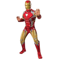 Fantasia Homem de Ferro Adulto Luxo com Músculos Patriot