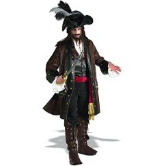 Fantasia Jack Sparrow Luxo Piratas do Caribe Adulto Fantasia Jack Sparrow Luxo Piratas do Caribe Adulto