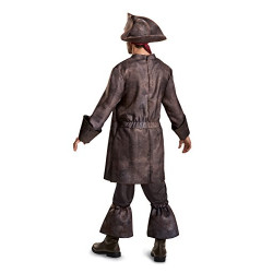 Fantasia Jack Sparrow Piratas do Caribe POTC5 Adulto Luxo