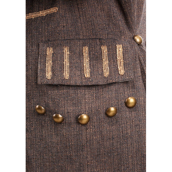 Fantasia Jack Sparrow Piratas do Caribe Realistico Luxo