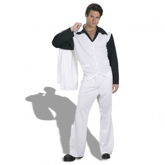 Fantasia John Travolta Adulto Masculina Fantasia John Travolta Adulto Masculina