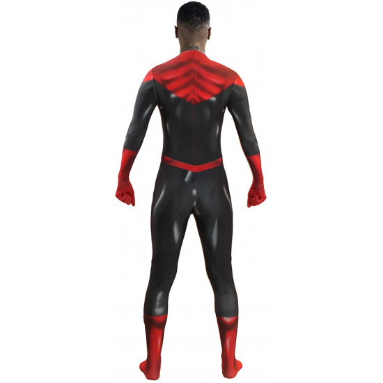 Fantasia Lanterna Vermelha Adulto Spandex Fantasia Lanterna Vermelha Adulto Spandex