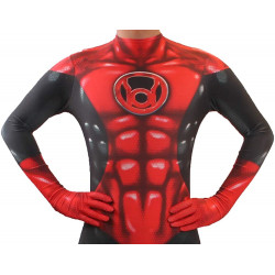 Fantasia Lanterna Vermelha Adulto Spandex