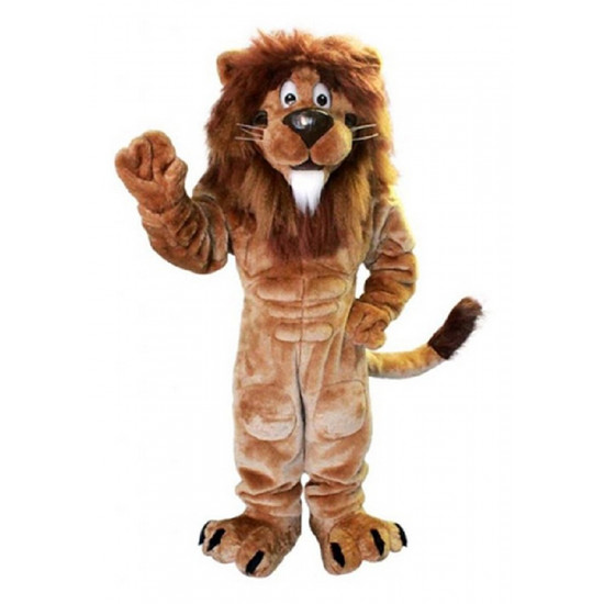 Fantasia Leão Alegre Mascote Adulto Fantasia Leão Alegre Mascote Adulto