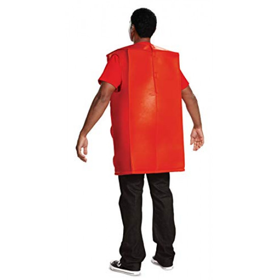 Fantasia Lego Vermelho Adulto Fantasia Lego Vermelho Adulto