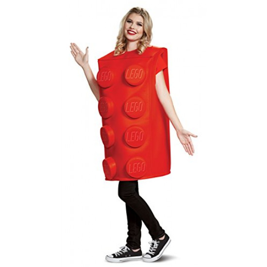 Fantasia Lego Vermelho Adulto Fantasia Lego Vermelho Adulto