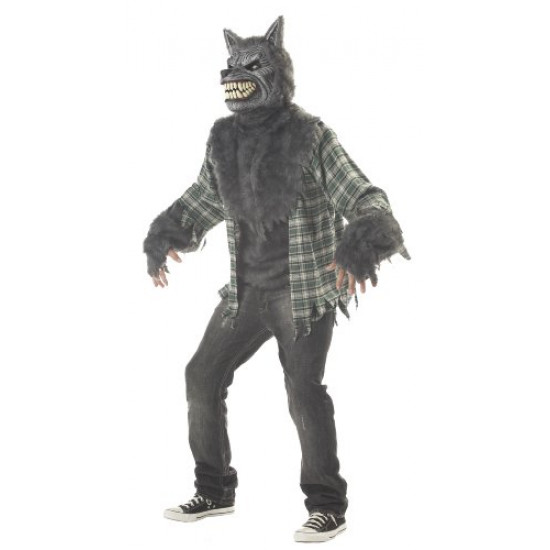 Fantasia Lobo Lobisomem Luxo Adulto Motion Fantasia Lobo Lobisomem Luxo Adulto Motion