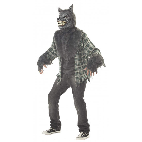 Fantasia Lobo Lobisomem Luxo Adulto Motion Fantasia Lobo Lobisomem Luxo Adulto Motion