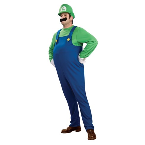 Fantasia Luigi Adulto Barriga Inflável Luxo Fantasia Luigi Adulto Barriga Inflável Luxo