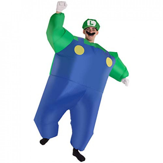 Fantasia Luigi Inflável Adulto