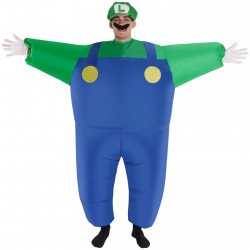 Fantasia Luigi Inflável Adulto