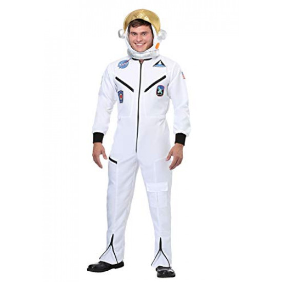 Fantasia Macacão de Astronauta Clássica Adulto Fantasia Macacão de Astronauta Clássica Adulto