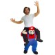 Fantasia Mario Adulto de Montar Luxo	