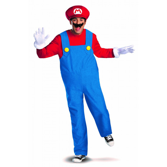 Fantasia Mario Adulto Luxo Fantasia Mario Adulto Luxo