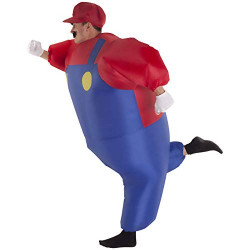 Fantasia Mario Inflável Adulto