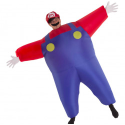 Fantasia Mario Inflável Adulto