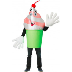 Fantasia Mascote MilkShake Adulto Luxo