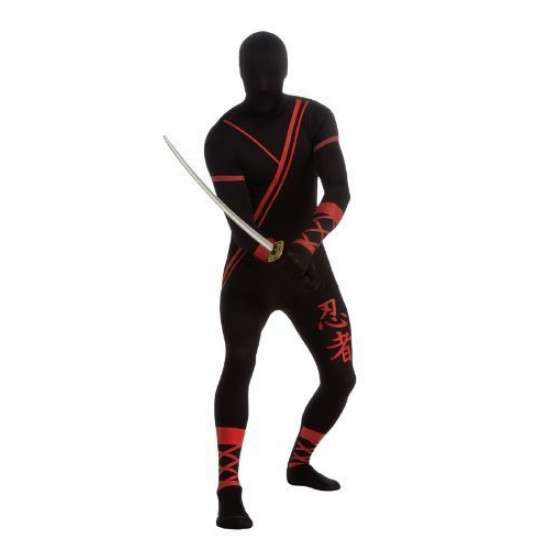 Fantasia Ninja Master Spandex Adulto Elite