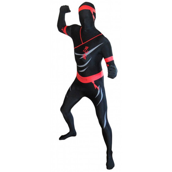 Fantasia Ninja Master Spandex Adulto Luxo Fantasia Ninja Master Spandex Adulto Luxo