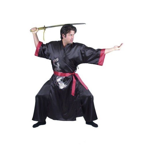 Fantasia Ninja Samurai Adulto Luxo Fantasia Ninja Samurai Adulto Luxo