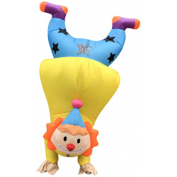 Fantasia Palhaço de Ponta Cabeça Inflável Adulto