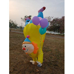 Fantasia Palhaço de Ponta Cabeça Inflável Adulto