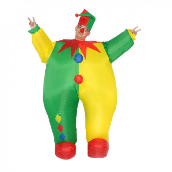Fantasia Palhaço Inflável Adulto Luxo Fantasia Palhaço Inflável Adulto Luxo