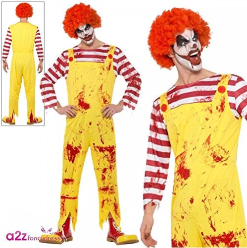Fantasia Palhaço Matador Ronald McDonald Adulto Fantasia Palhaço Matador Ronald McDonald Adulto